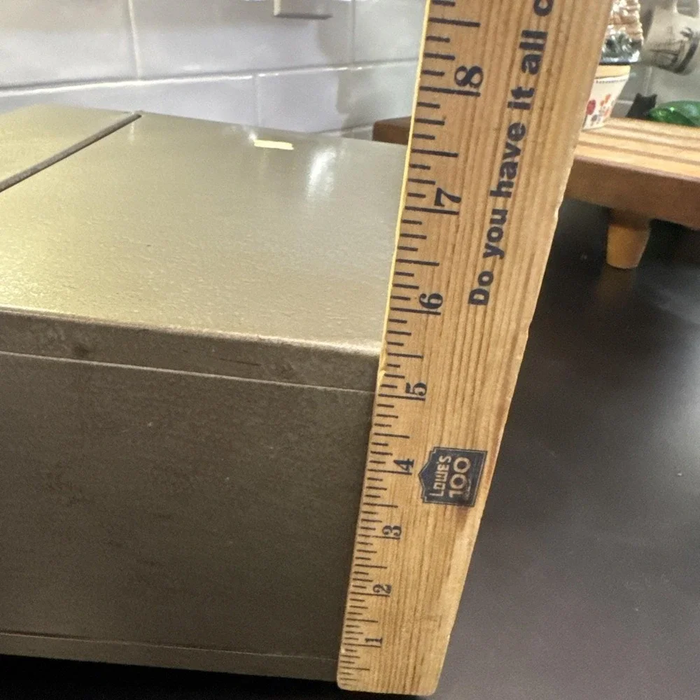 VINTAGE Hamilton Skotch PORTA-file Metal Storage Box 12x5x10